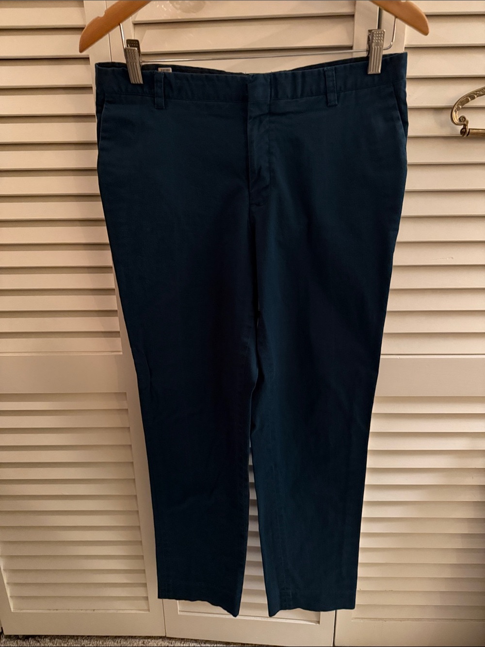 Men's Peacock Blue Stretch Chino Pants